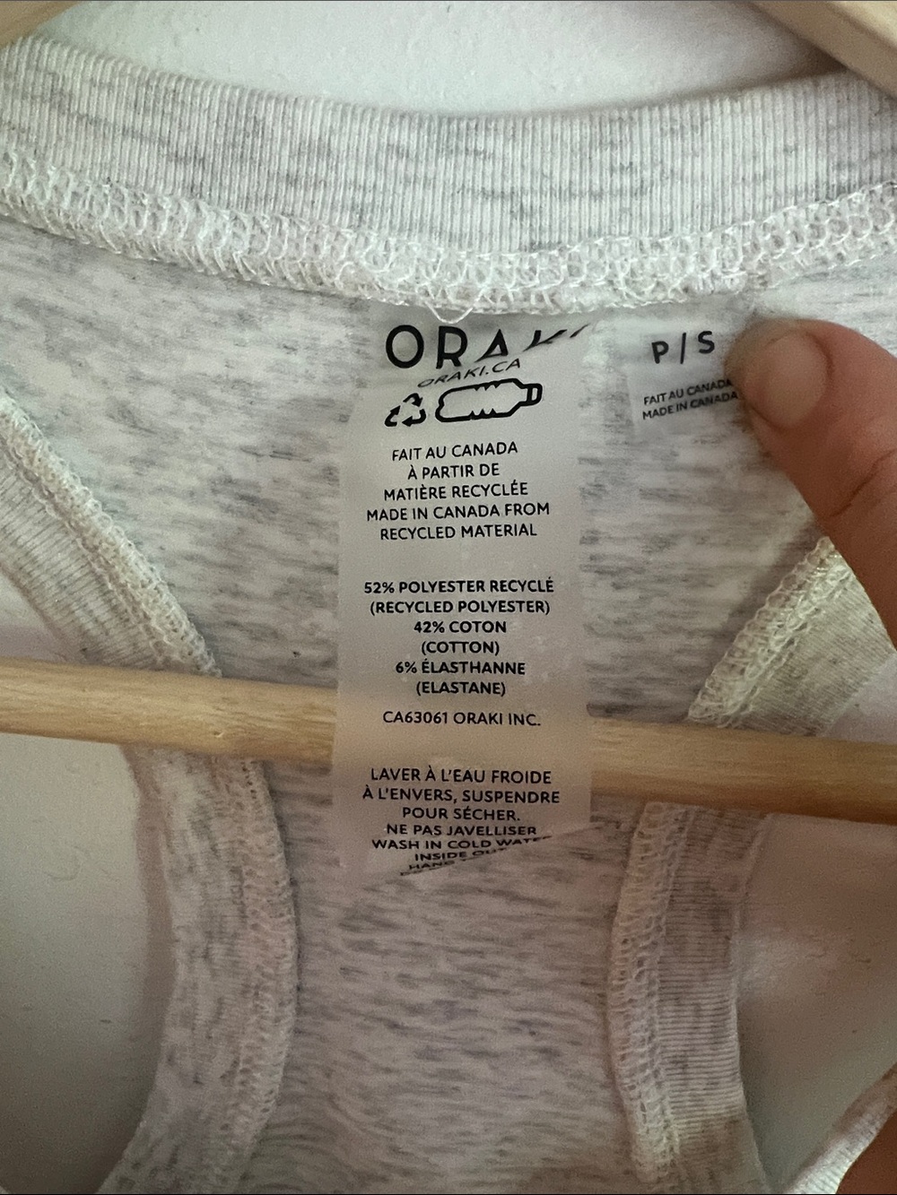 NWT Oraki Long Cami Heather Grey - Picture 4 of 10